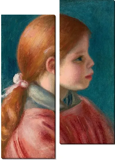 Модульная картина Девочка в красном