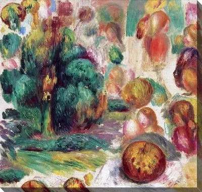 Картина маслом Деревья и фрукты