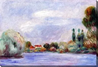 Картина маслом Дом на реке