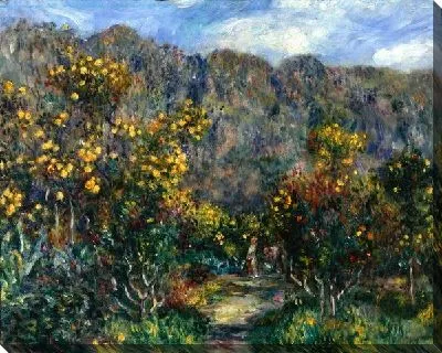 Картина маслом Сад с мимозами