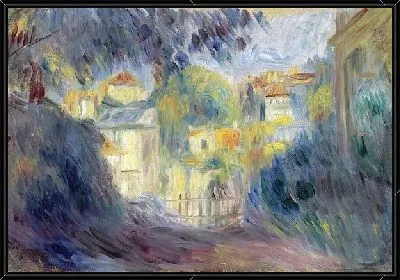 Картина Красные крыши