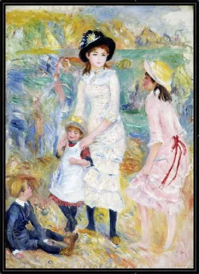 Картина Дети на морском берегу