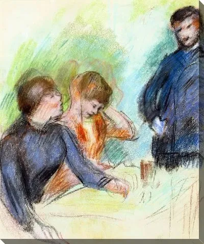 Картина маслом Разговор №4