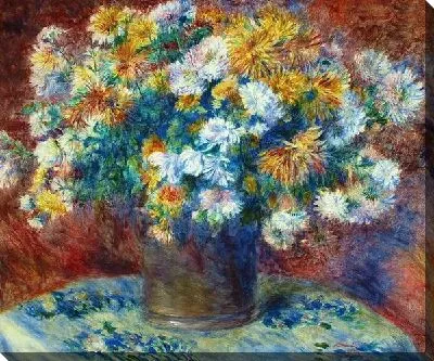 Картина маслом Хризантемы