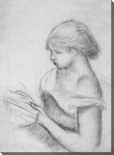 Картина маслом Читающая девочка №2