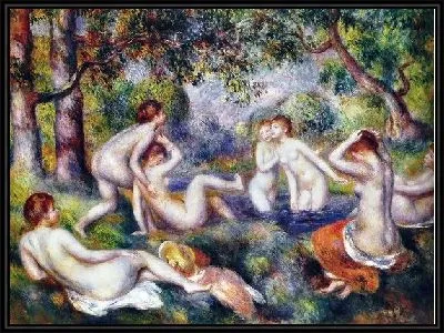 Картина Купальщицы в лесу