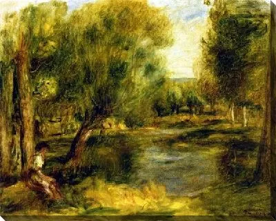 Картина маслом Берег реки №31