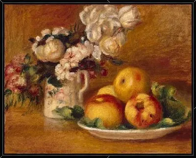 Картина Яблоки и цветы