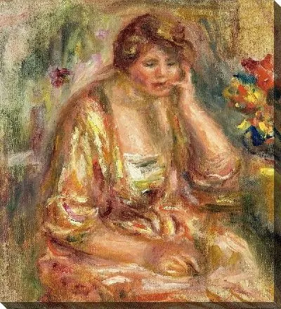 Картина маслом Андреа в желтом платье