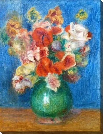 Картина маслом Букет в зеленой вазе