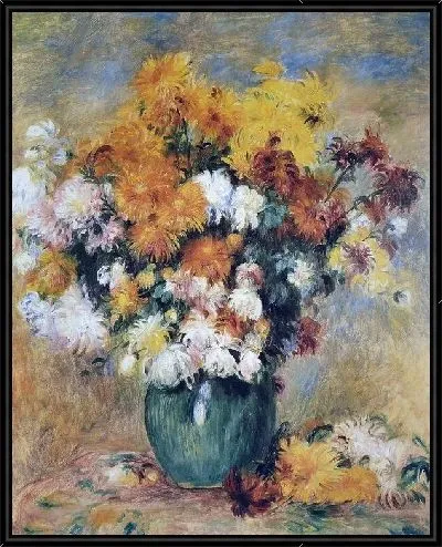 Картина Букет хризантем