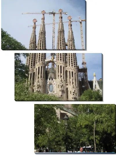 Модульная картина Храм Святого Семейства №5