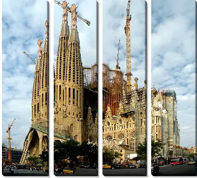 Модульная картина Храм Святого Семейства №7