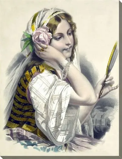 Картина Девушка с зеркалом