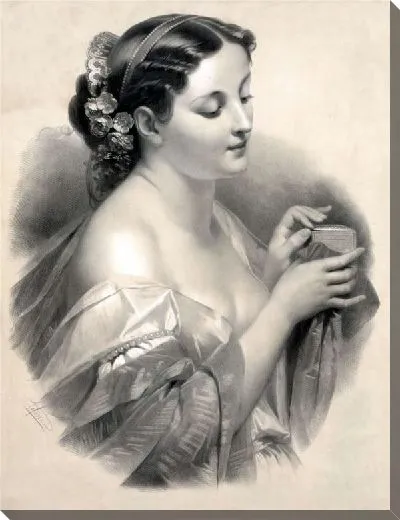 Картина Девушка со шкатулкой