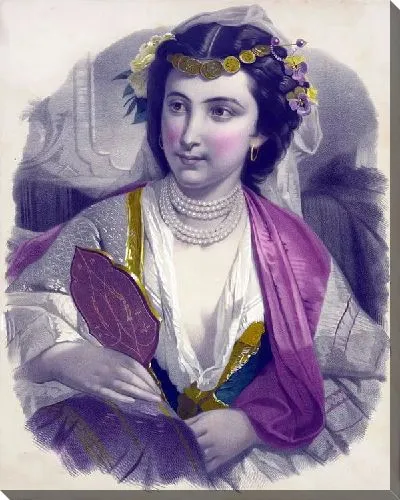 Картина Дама с зеркалом