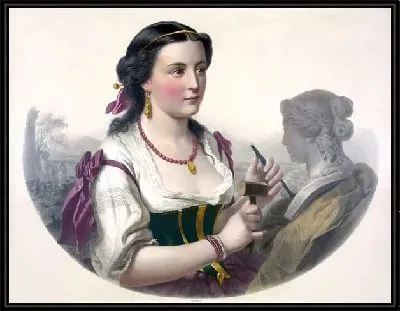 Женщина создающая скульптуру