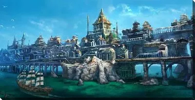 Картина маслом Восточный замок