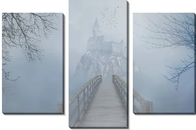Модульная картина Мост ведущий к замку