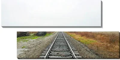 Модульная картина Железная дорога