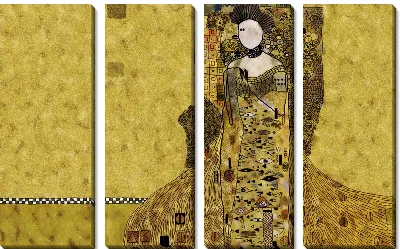 Модульная картина Золотая Адель (Golden Adele)