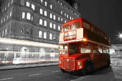 Плакат Автобус в Лондоне (Bus in London) №2