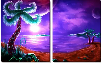 Модульная картина Другая планета (Another planet)