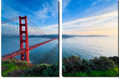 Модульная картина Мост Золотые Ворота (The Golden Gate Bridge) №2