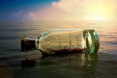 Плакат Корабль в бутылке (Ship in a bottle)