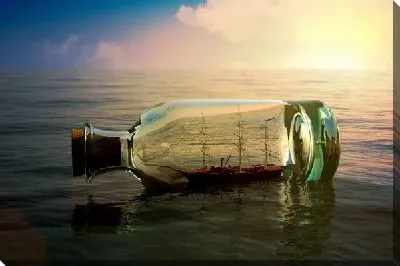 Постер Корабль в бутылке (Ship in a bottle)