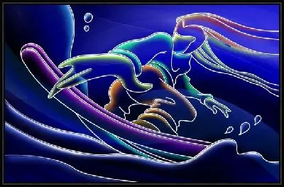 Неоновый серфер (Neon surfer)