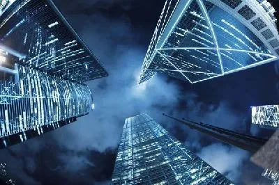 Плакат Ночные небоскребы (Night skyscrapers)