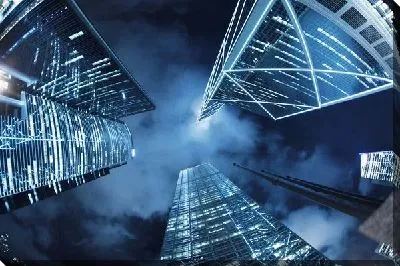 Постер Ночные небоскребы (Night skyscrapers)