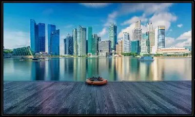 Картина Набережная в мегаполисе (Embankment in the city)