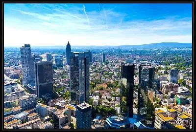 Картина Мегаполис с высоты птичьего полета (Megapolis aerial view)