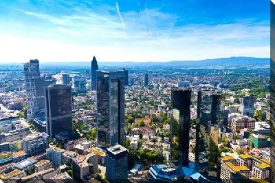 Постер Мегаполис с высоты птичьего полета (Megapolis aerial view)