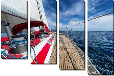 Модульная картина Яхта в море (Yacht in the sea)