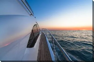 Постер Яхта на рассвете (Yacht at dawn)
