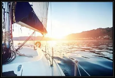 Картина Яхта на рассвете (Yacht at dawn) №2