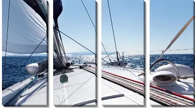 Модульная картина Яхта в море (Yacht in the sea) №6