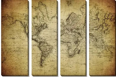 Модульная картина Карта (Map) №17
