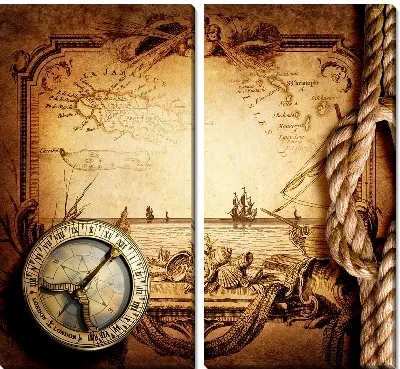 Модульная картина Карта (Map) №21