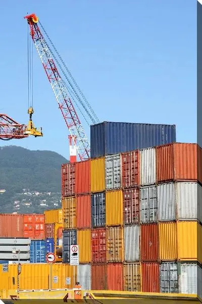 Постер Погрузка контейнеров