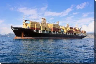 Постер Контейнеровоз в море