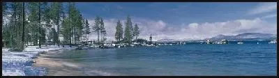 Картина Зимняя панорама озера Тахо