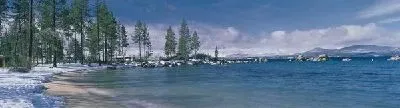 Плакат Зимняя панорама озера Тахо