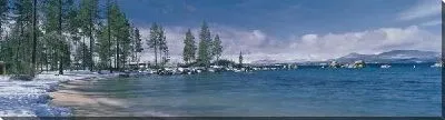 Постер Зимняя панорама озера Тахо