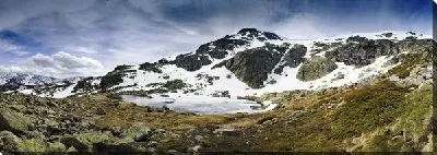 Постер Зимняя панорама озер Пеналара