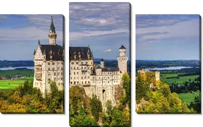 Модульная картина Замок Нойшванштайн №9
