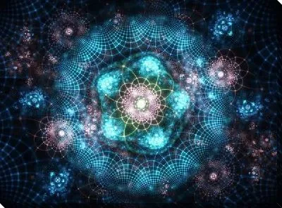 Постер Фрактал буйство морской волны